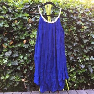 NWT Royal Blue Gauze Dress